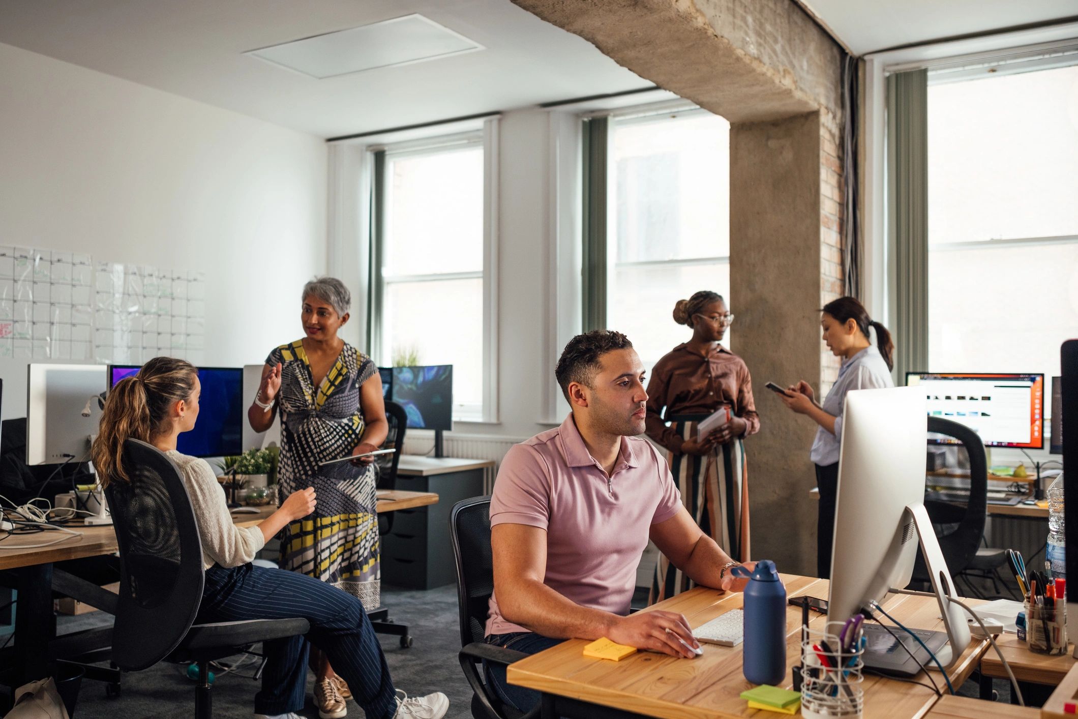 Professional team member in office